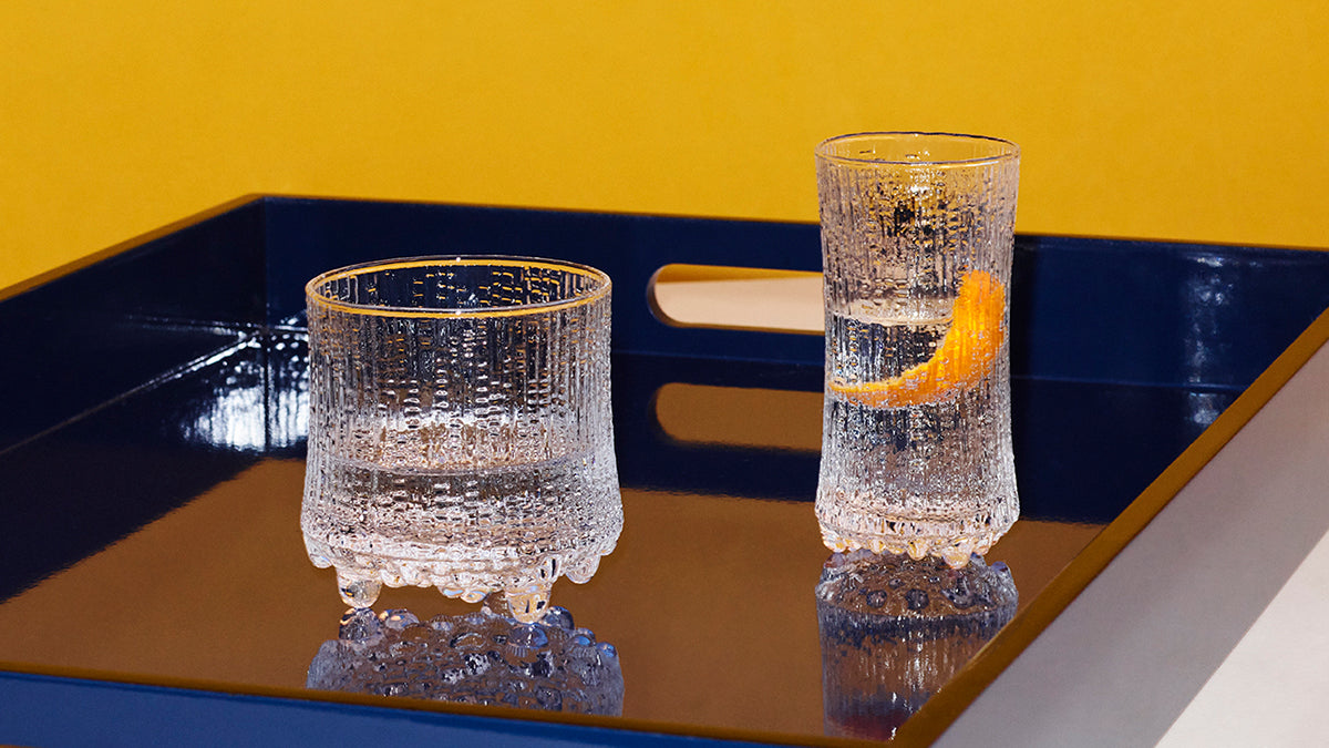 A TAPIO WIRKKALA ULTIMA THULE GLASS SERVICE, 50 pieces, Iittala