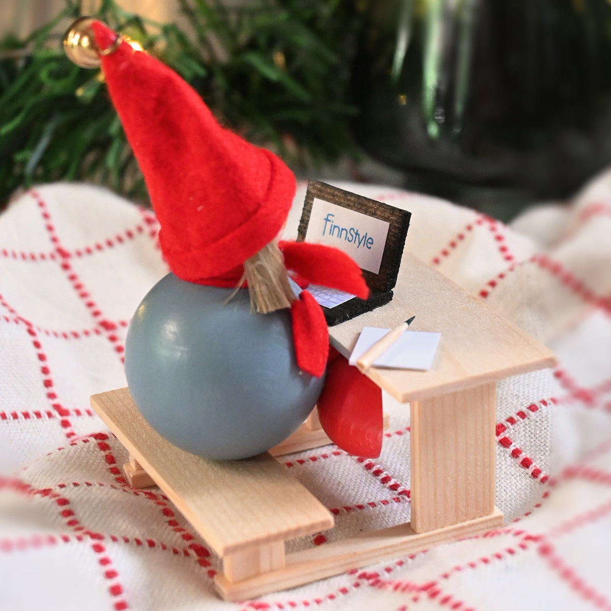 FinnStyle 2025 Bertta at Desk Tonttu