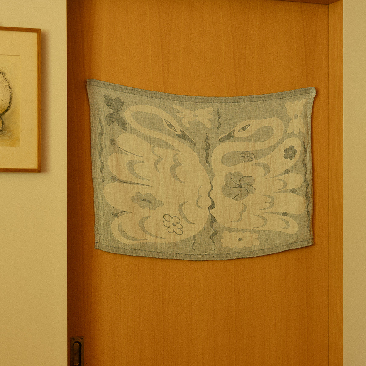 Lapuan Kankurit Kaksin Blue / White Linen Tea Towel