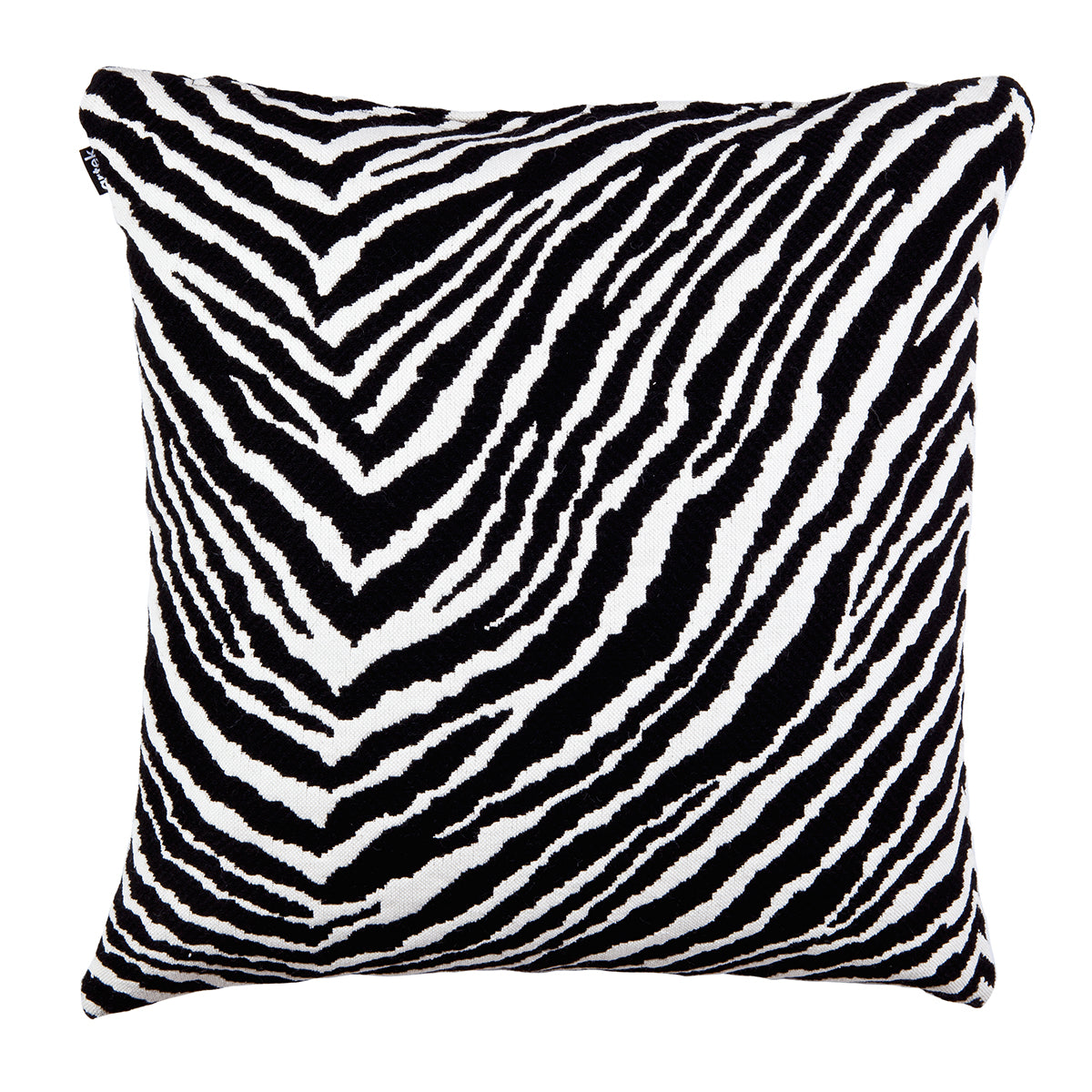 Artek Zebra Black / White Large Throw Pillow - Artek Textiles