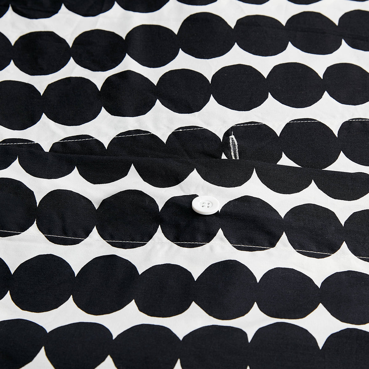 Marimekko Rasymatto White / Black King Duvet Cover Set