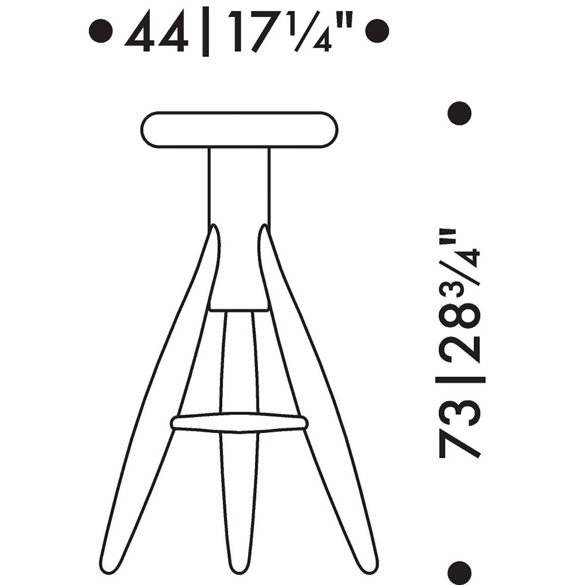 Artek Eero Aarnio Rocket Bar Stool