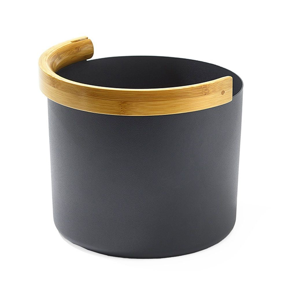 Kolo Black Aluminum / Bamboo Sauna Bucket