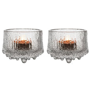 iittala Ultima Thule Clear Candle Holders - Set of 2