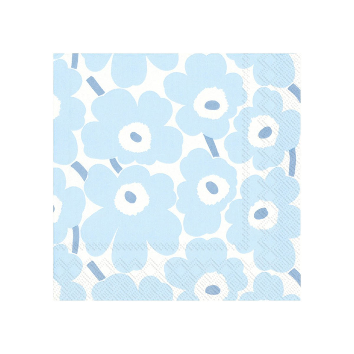 Marimekko Mini Unikko Light Blue / White Cocktail Napkins