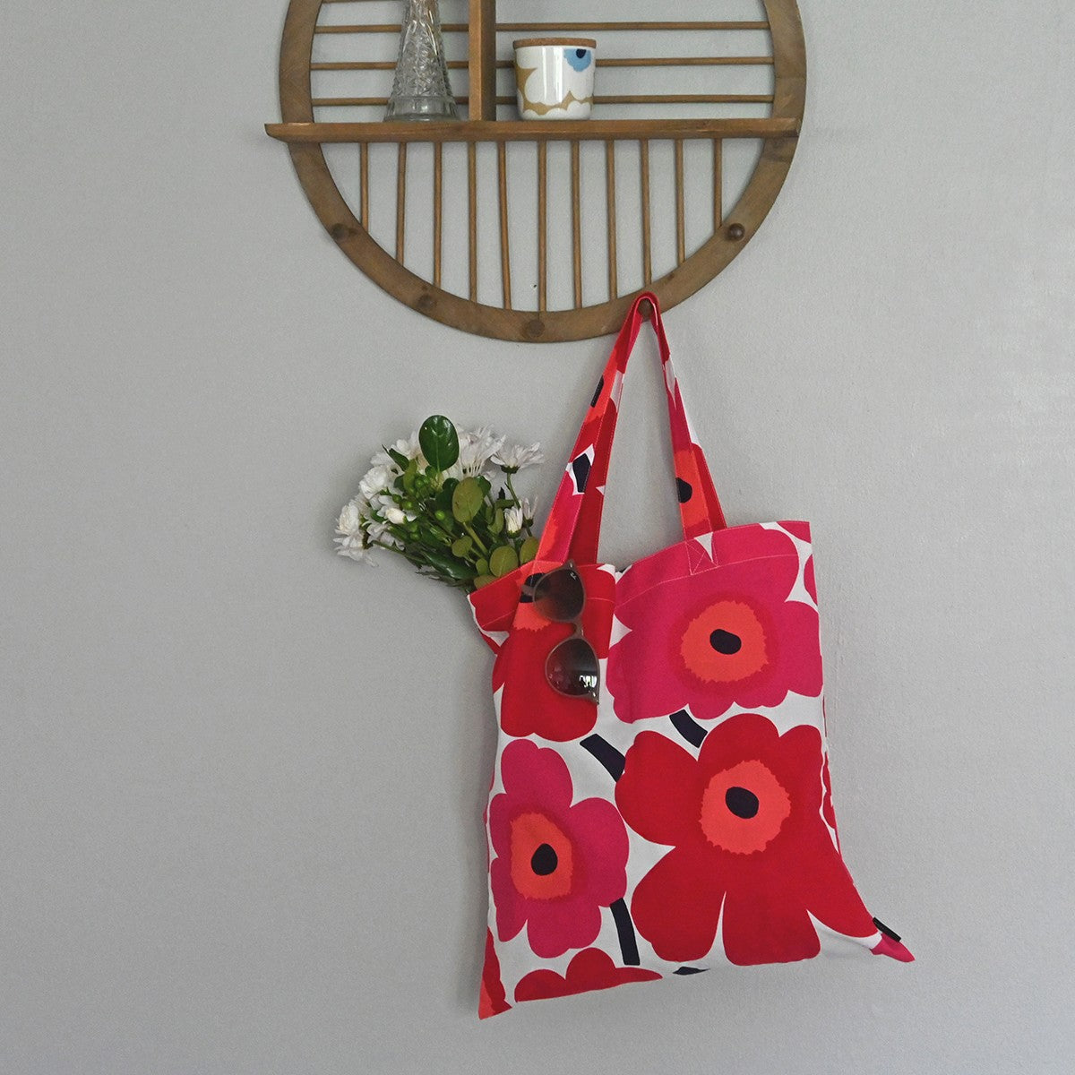 Marimekko Unikko Red Tote Bag