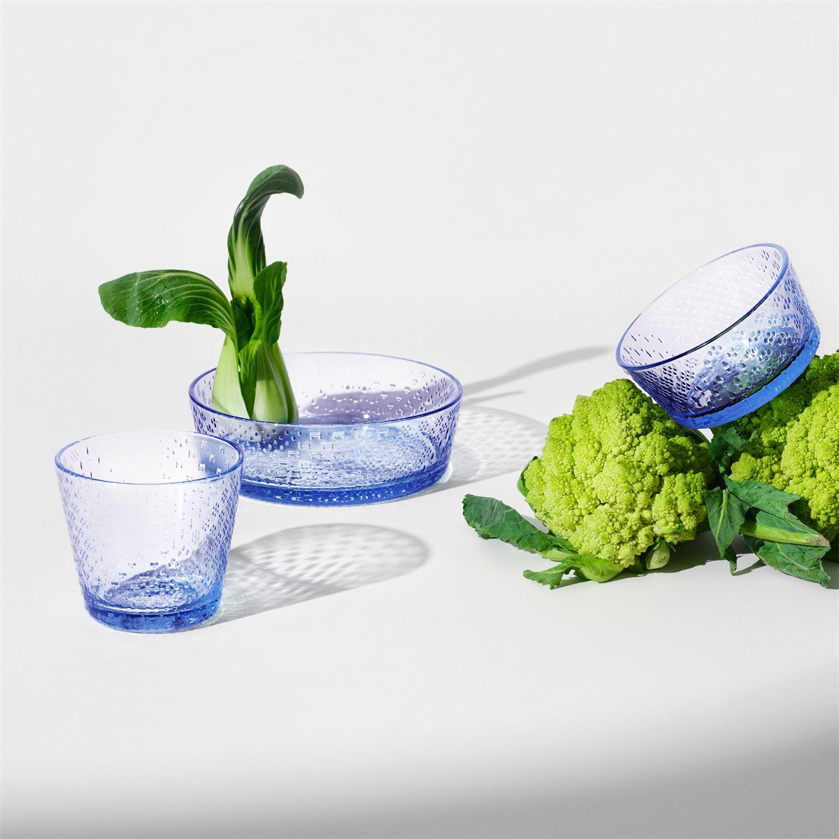 iittala Tundra Aqua Small Glass Serving Bowl