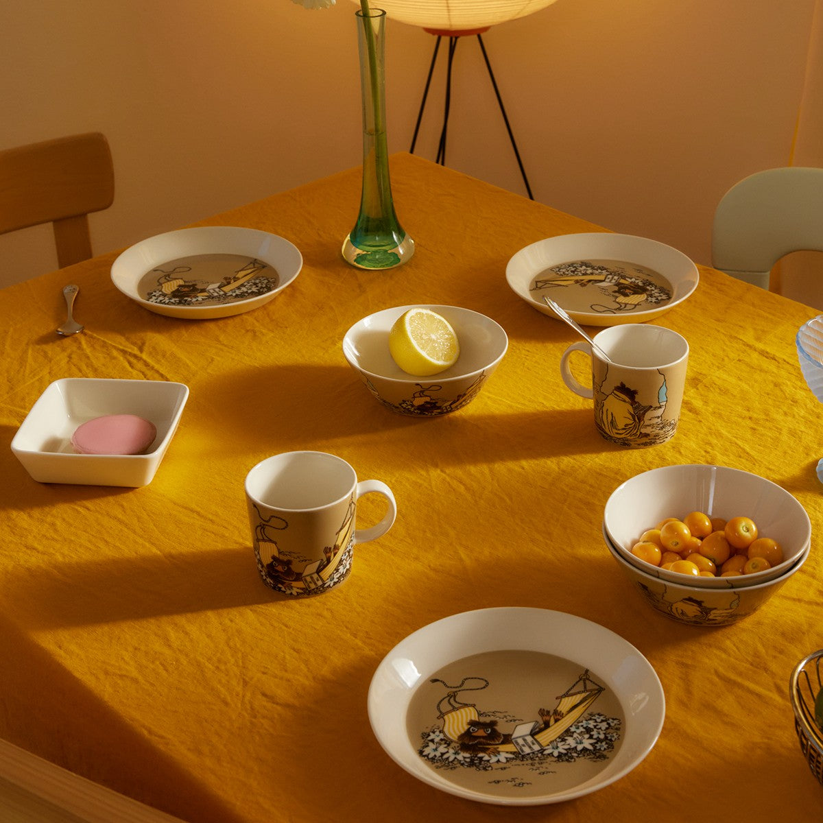 Arabia Moomin Muskrat Beige Plate