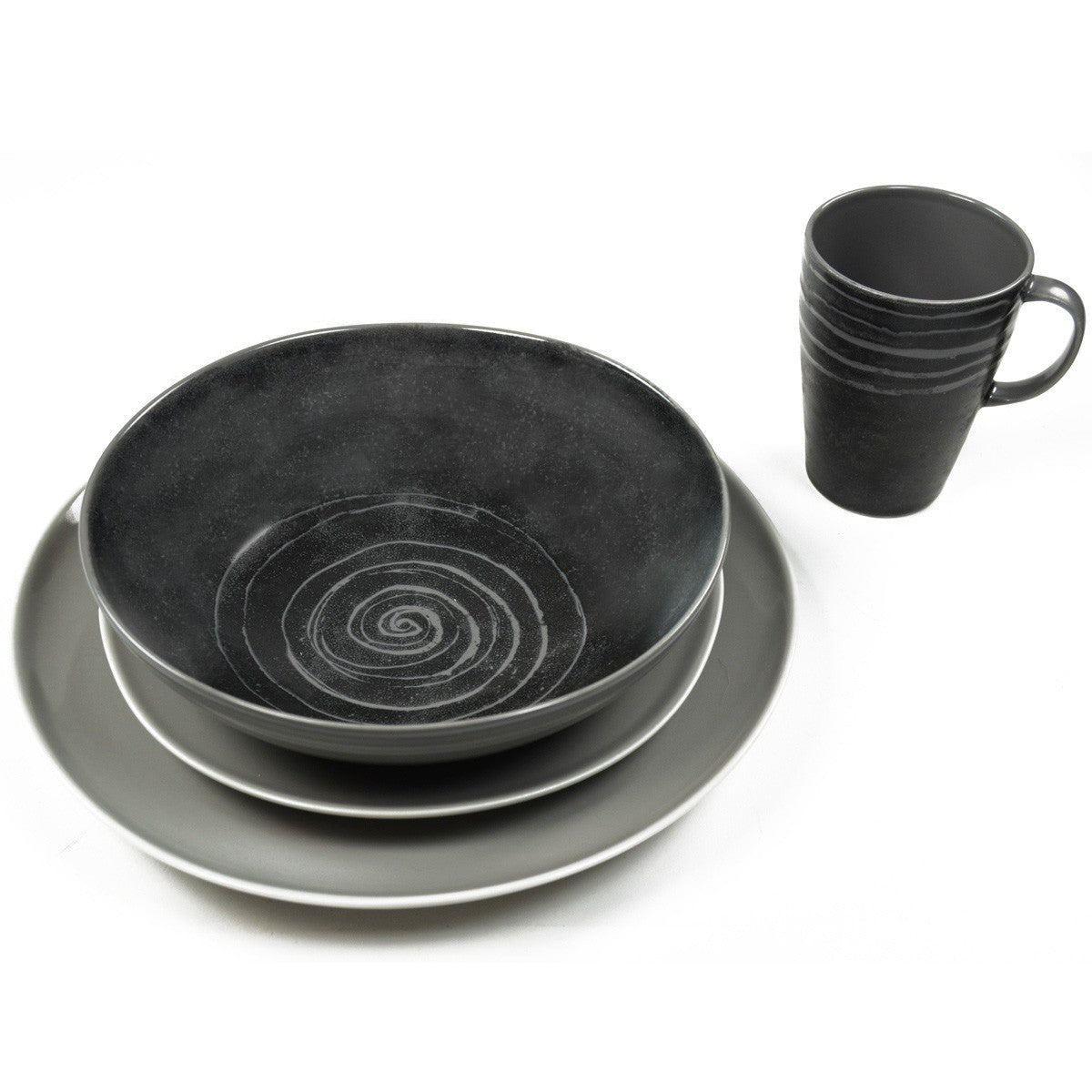 Pentik Kivi / Kallio 4pc Dinnerware Set