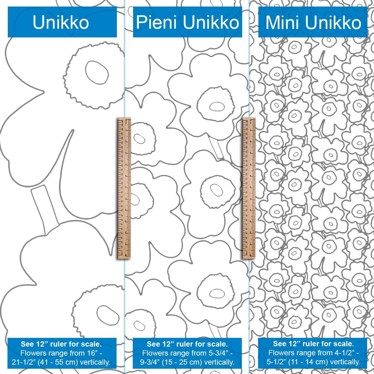 Marimekko Pieni Unikko Beige / Ivory / Dark Green Acrylic-Coated Cotton Fabric