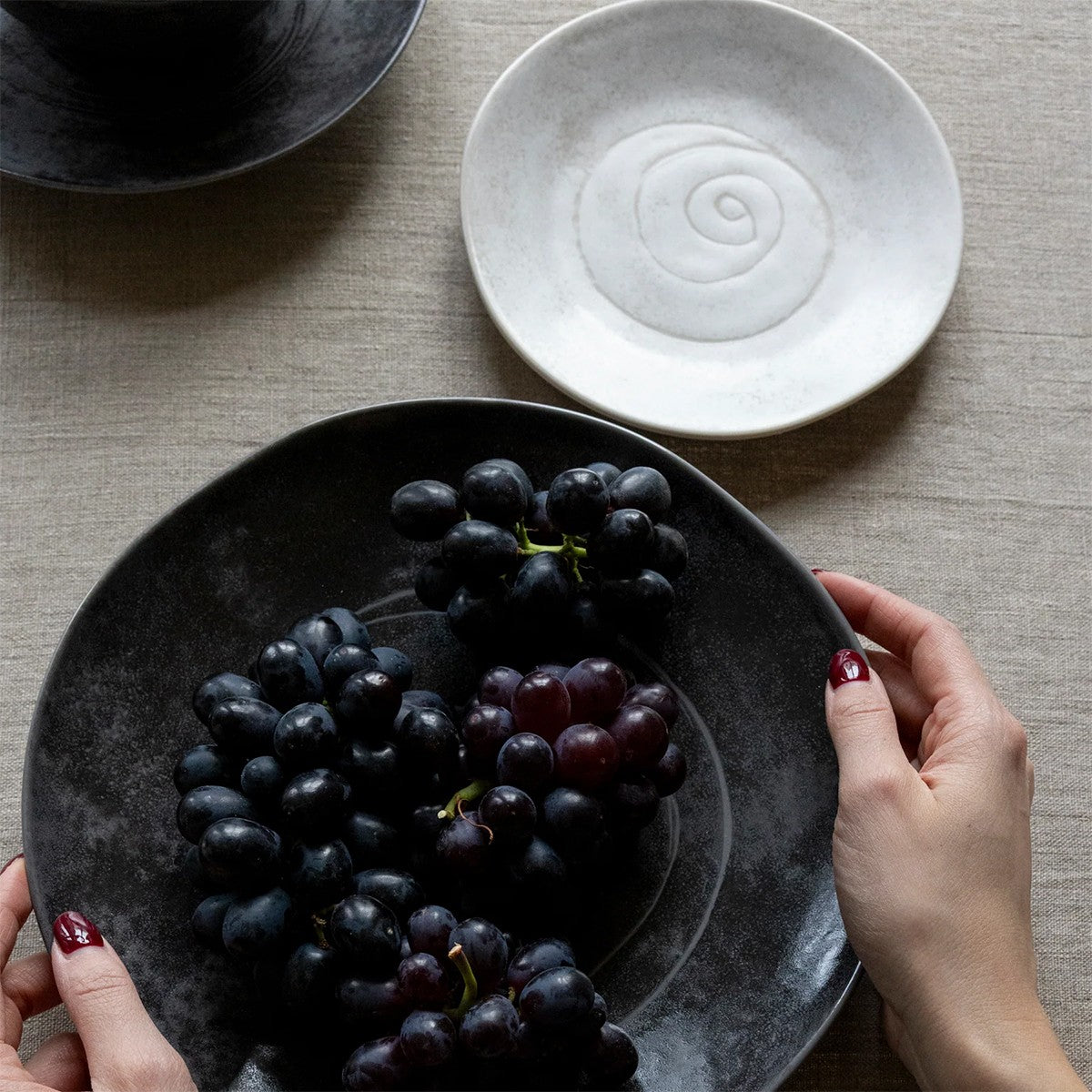 Pentik Kivi Beige Dessert Plate