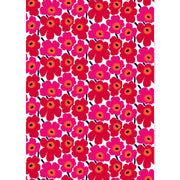 Marimekko Pieni Unikko Red Cotton Fabric