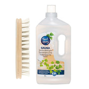 Nord Clean Sauna Cleanser & Wood Scrubbing Brush Set