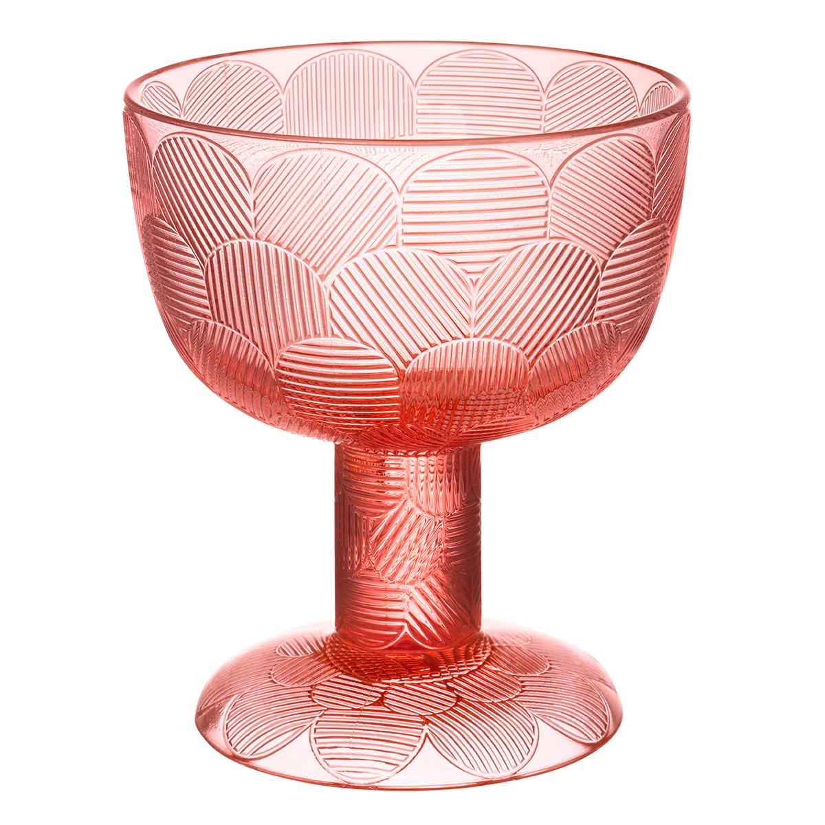 iittala Miranda Salmon Pink Footed Bowl