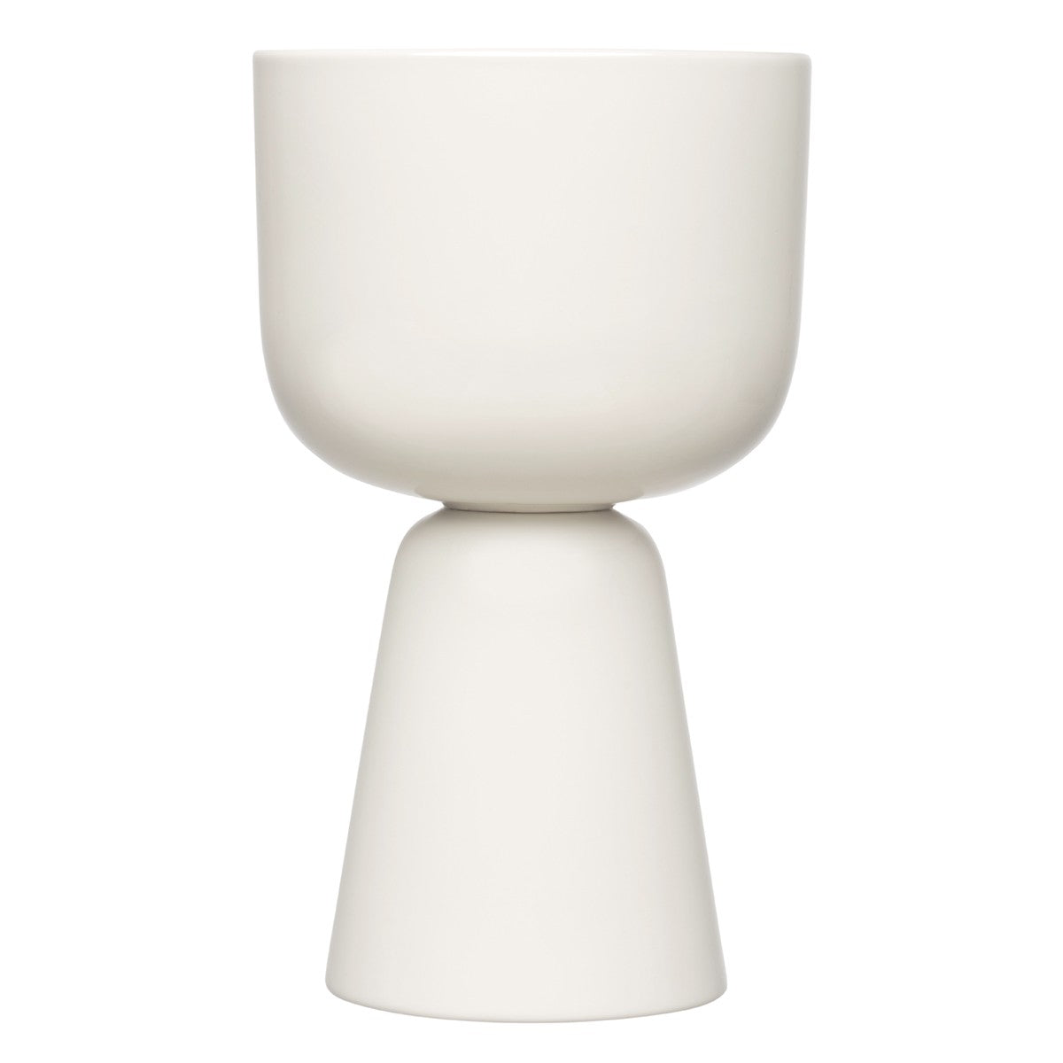 工芸品  Pampula vase 90mm iittala Nappula White Tall Plant Pot - Exclusive iittala – FinnStyle
