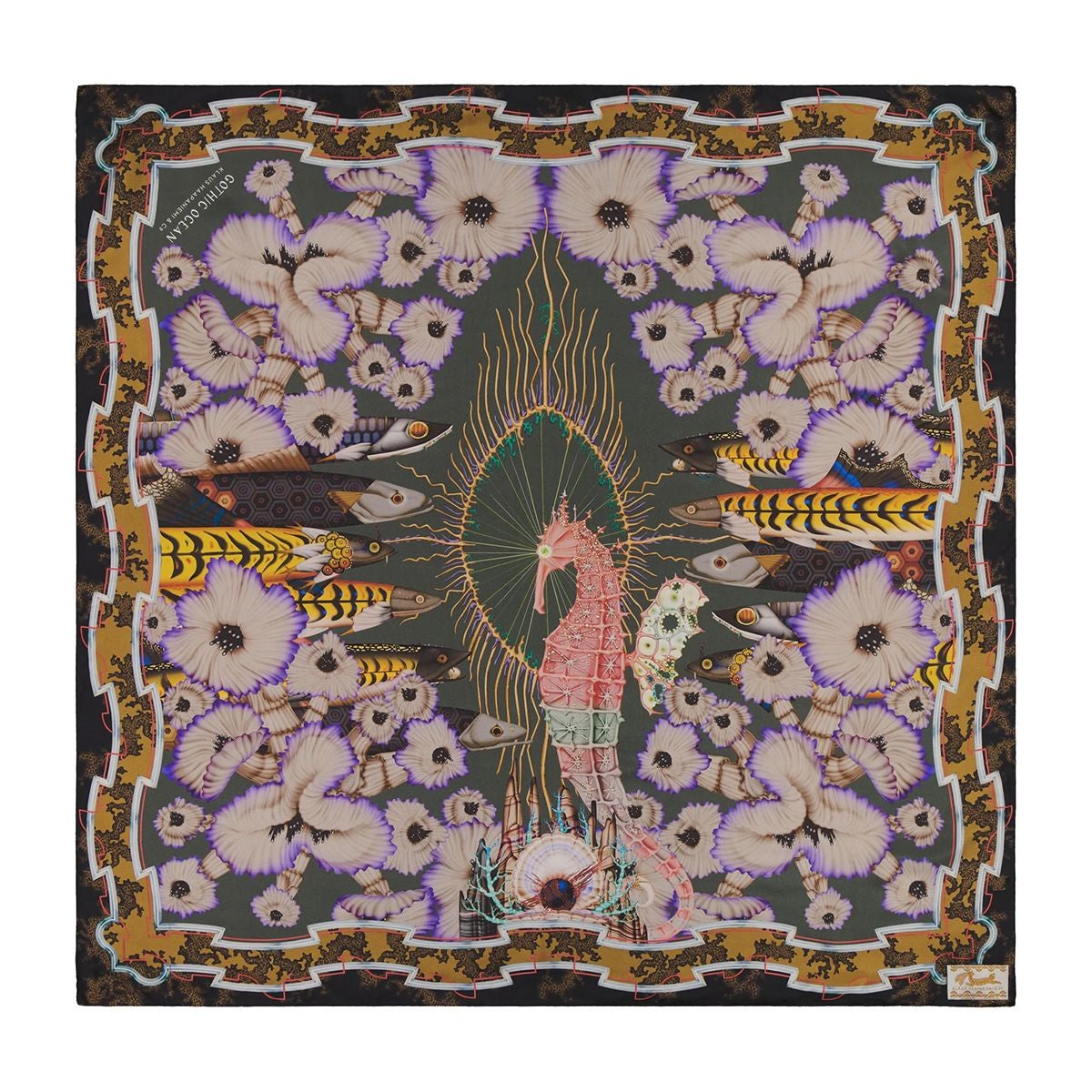 Klaus Haapaniemi Hippokampos Silk Twill Scarf