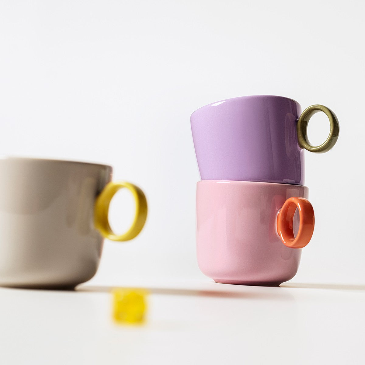 iittala Play Beige / Yellow Mug - 12 oz