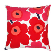 Marimekko Unikko Red / Pink Throw Pillow