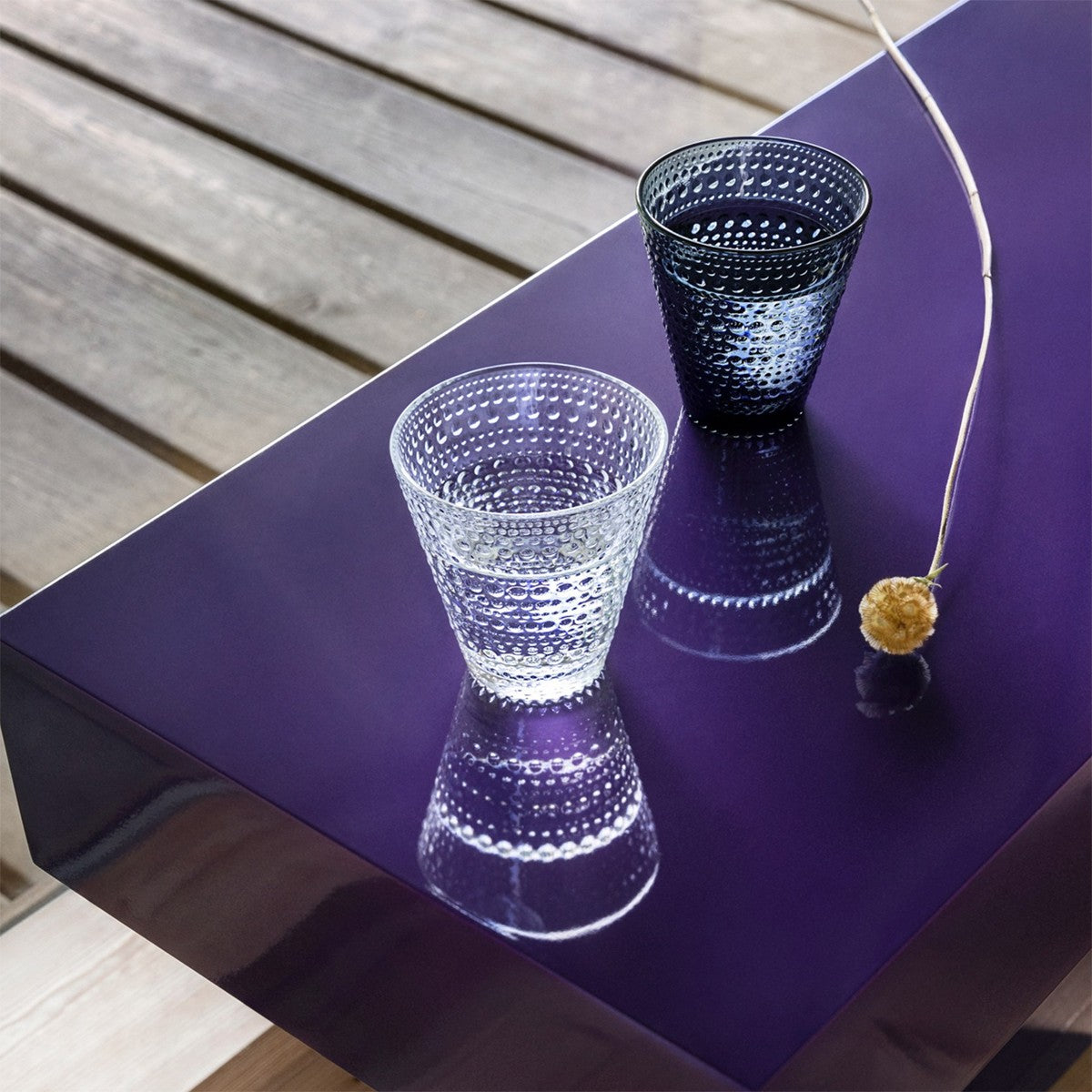iittala Kastehelmi Dark Grey Tumblers - Set of 2