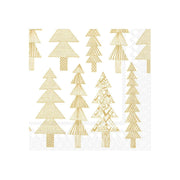 Marimekko Kuusikossa Gold / White Cocktail Napkins