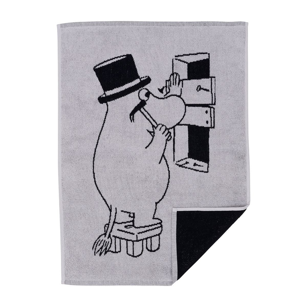 Arabia Moomin Moominpappa Grey / Black Hand Towel