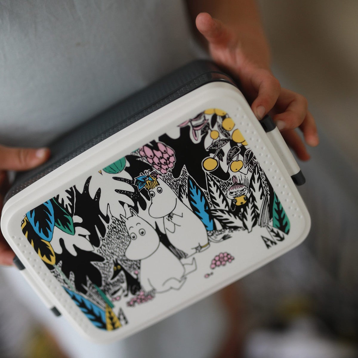 Moomin Jungle Grey / White Small Children's Lunch Box