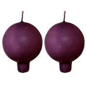 Festivo Plum Ball Candles - Set of 2