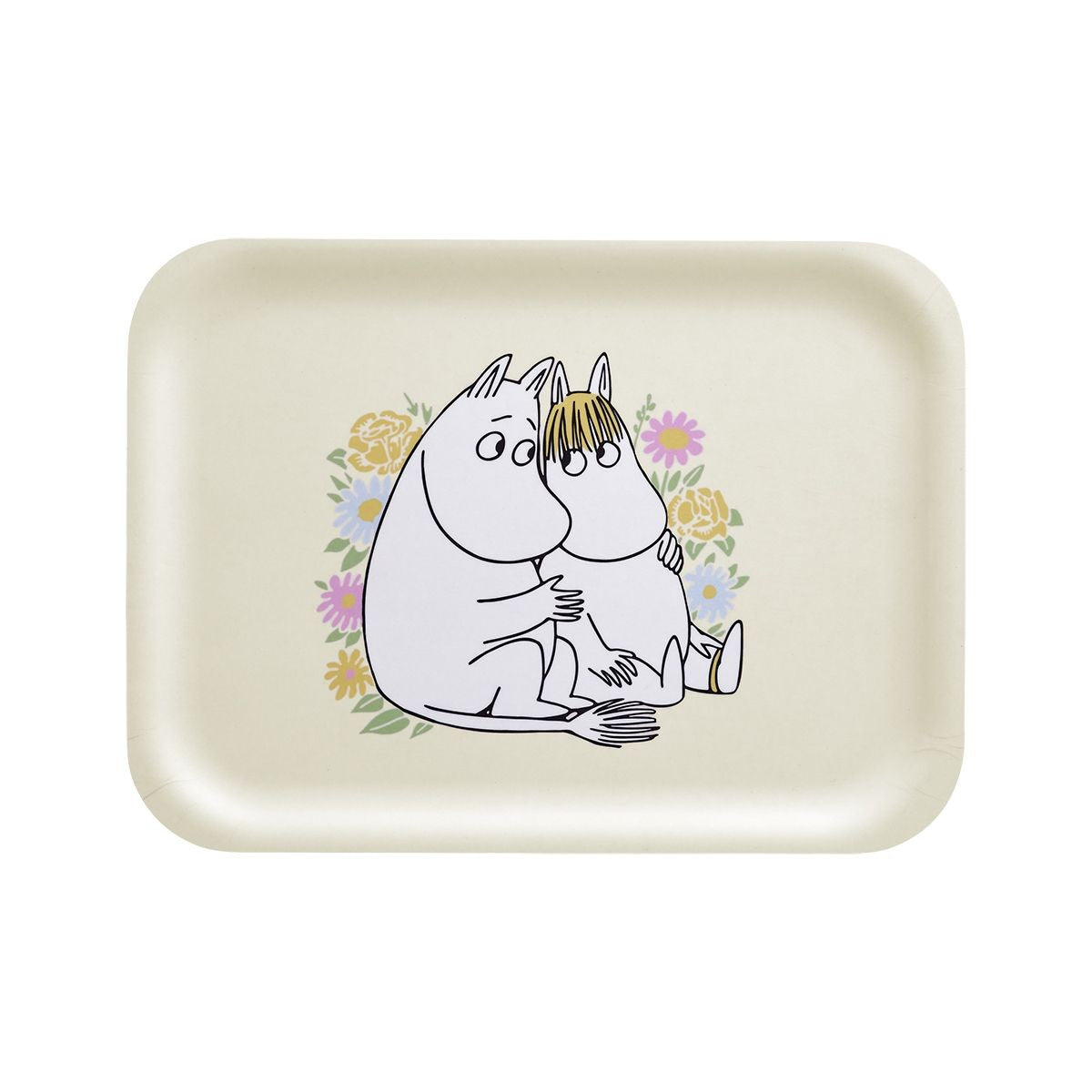 Muurla Moomin Flowers Light Yellow / Multi Tray