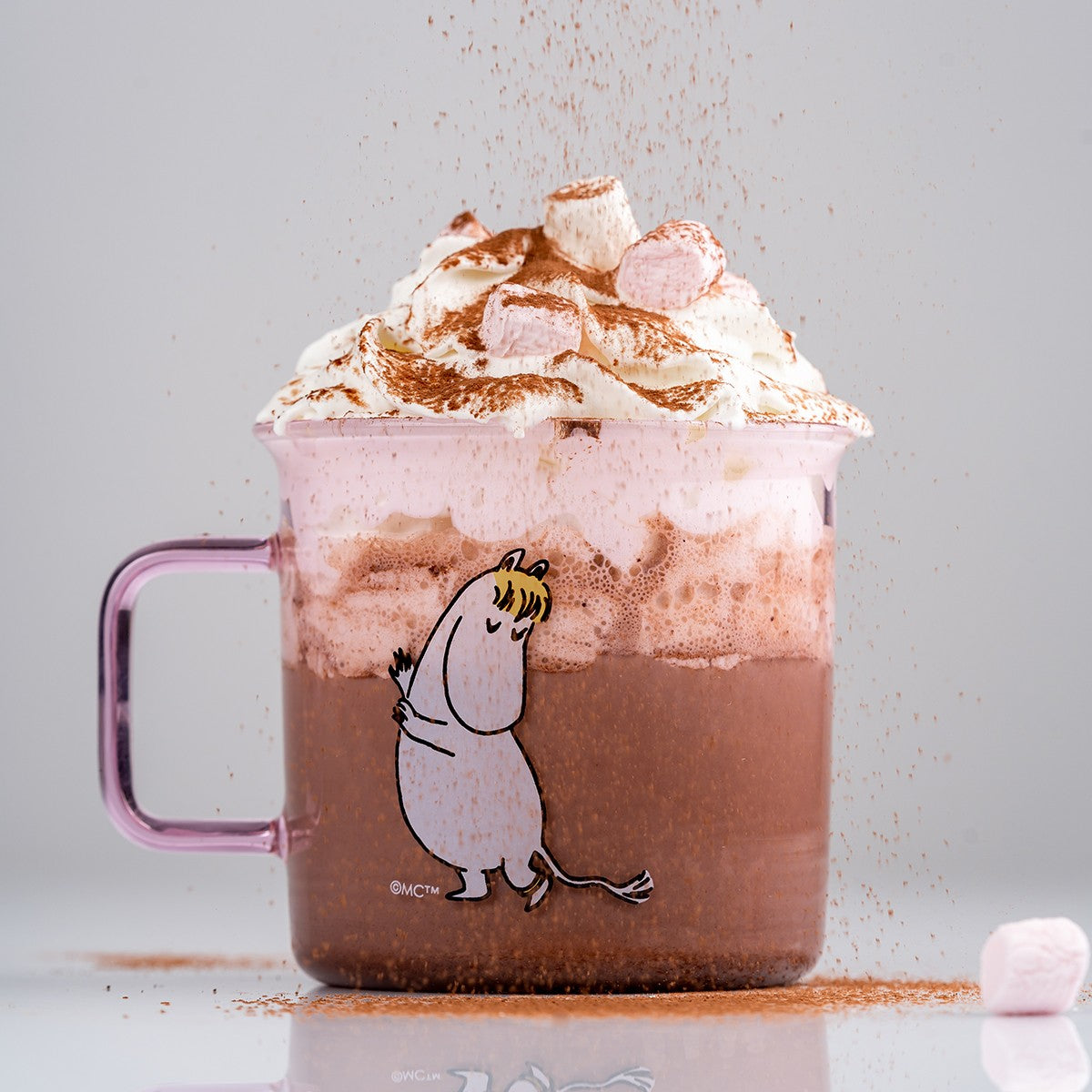 Muurla Moomin Snorkmaiden Pink Glass Mug