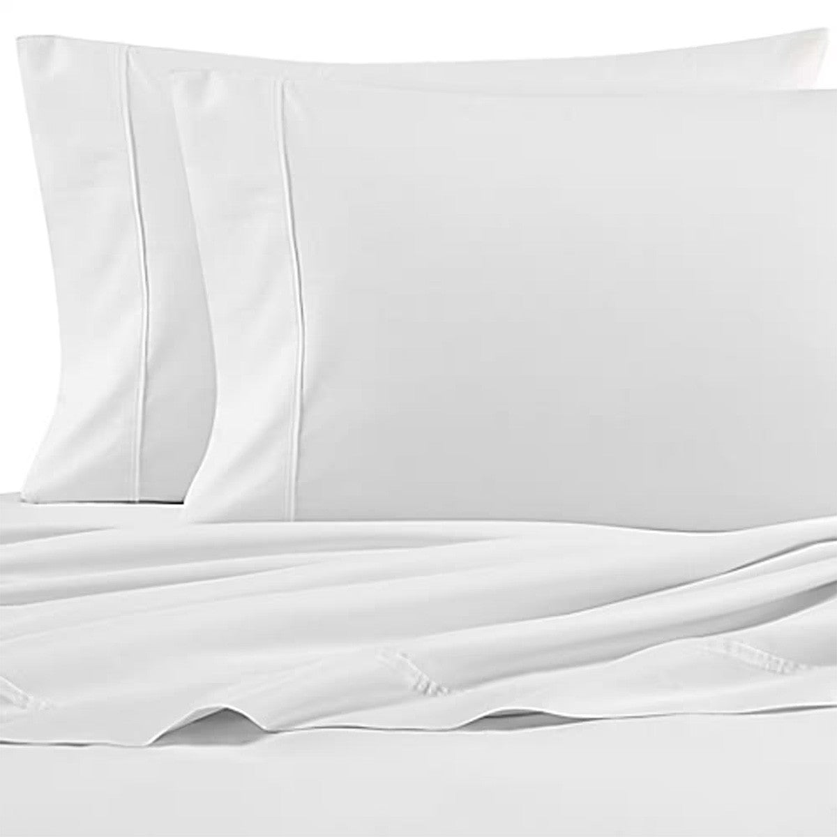 Nautica Solid White King Sheet Set