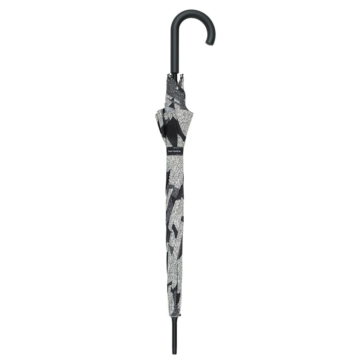 Marimekko Unikko Black / Light Grey Stick Umbrella