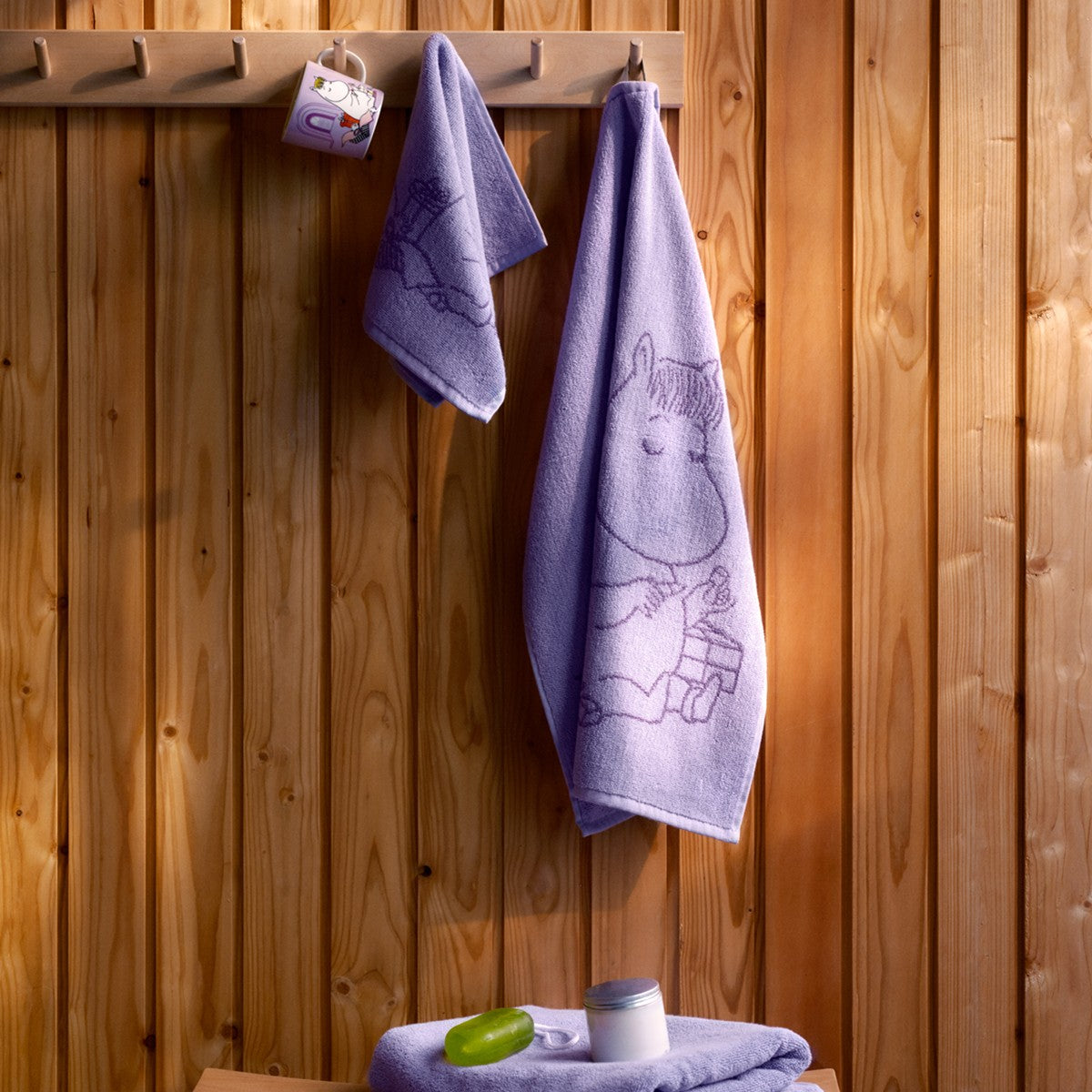 Arabia Moomin Snorkmaiden Purple Hand Towel