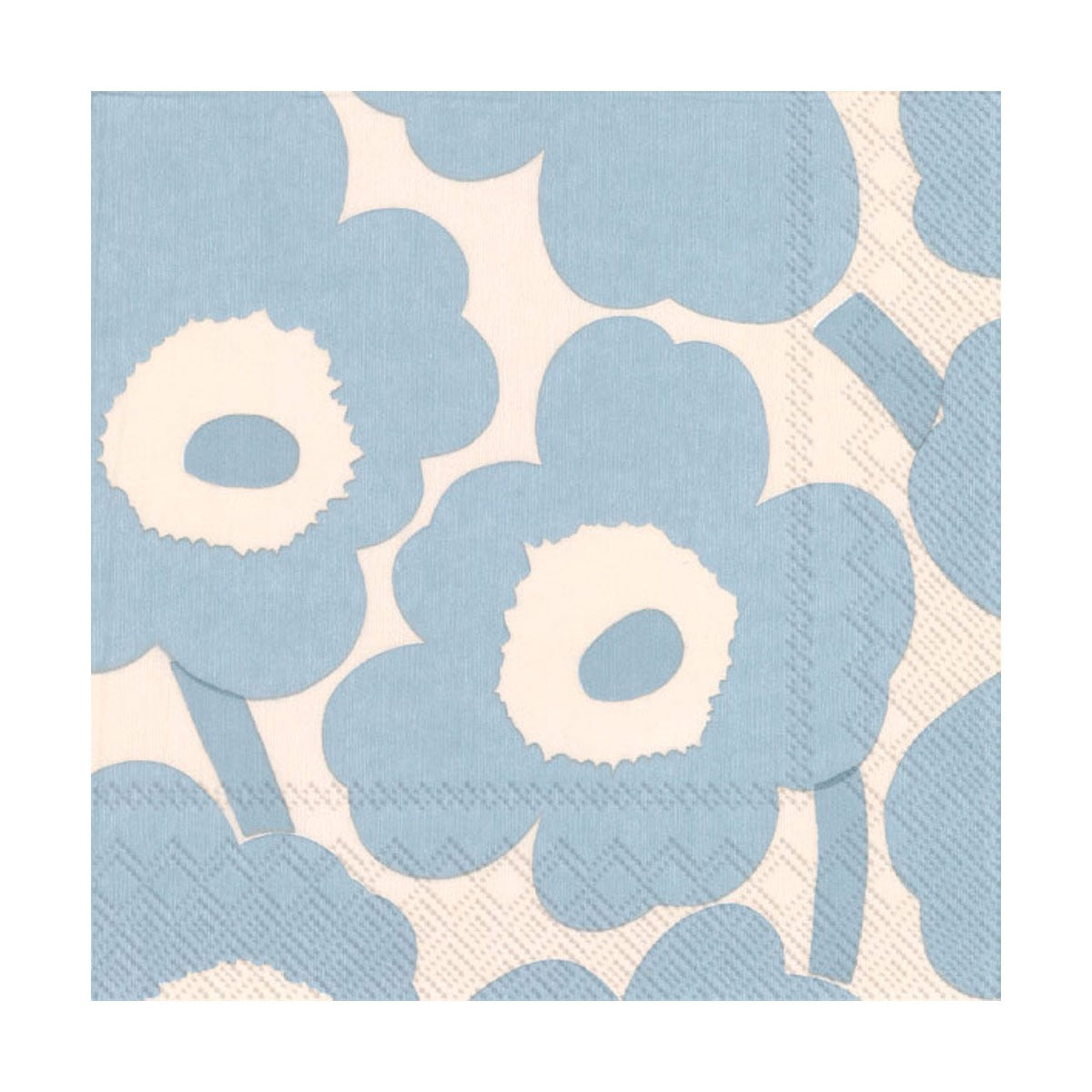 Marimekko Unikko Light Blue / Cream Lunch Napkins