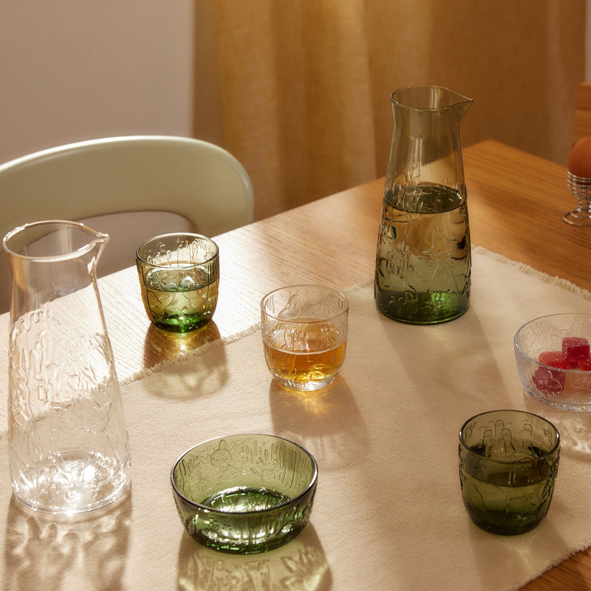 Arabia Moomin Mystical Forest Pine Green Pitcher