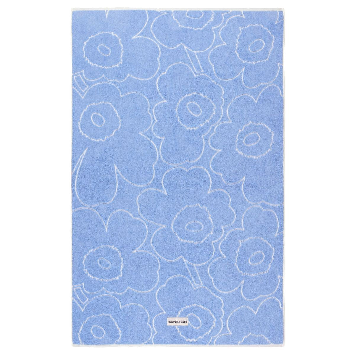 Marimekko Piirto Unikko Light Blue / White Large Bath Towel
