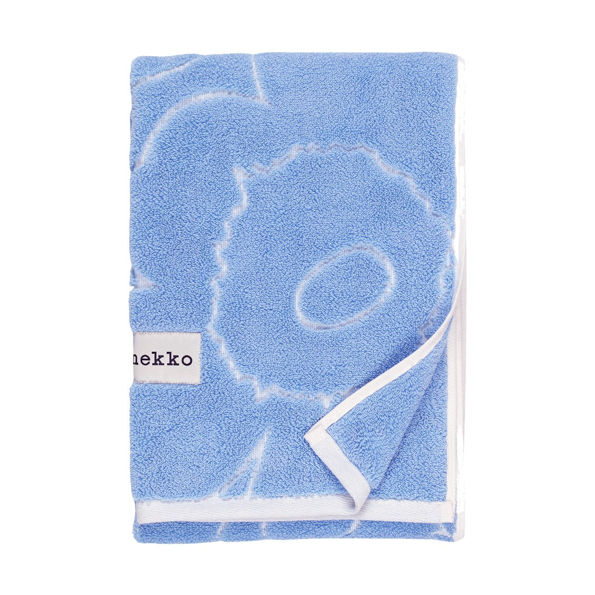 Marimekko Piirto Unikko Light Blue / White Large Hand Towel