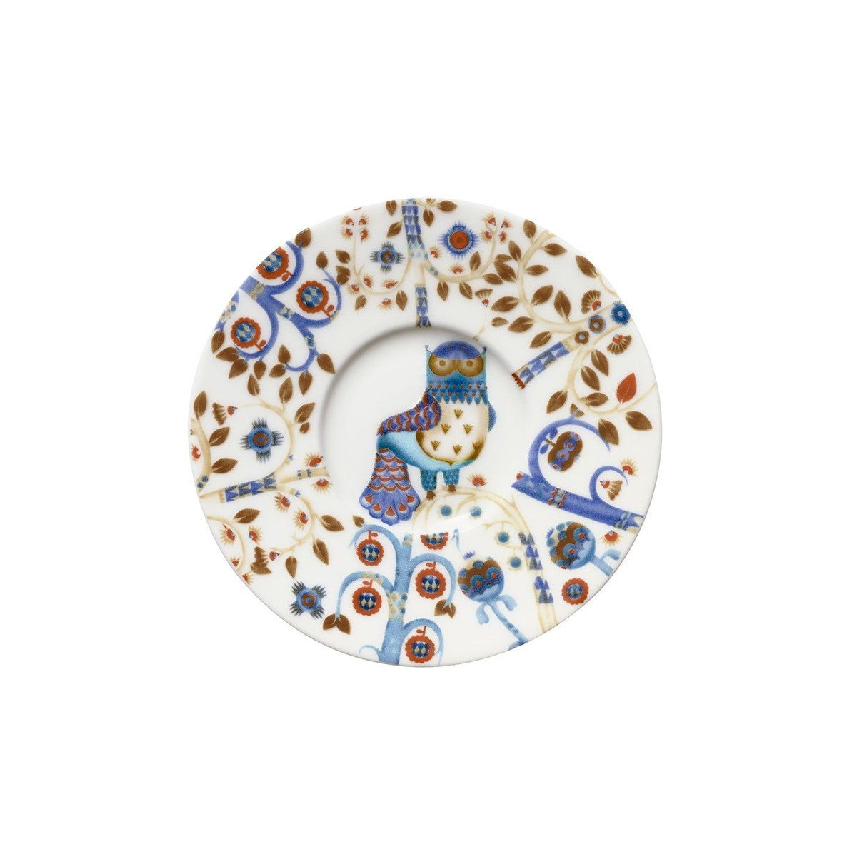 iittala Taika White / Blue Espresso Saucer - 4-1/2"