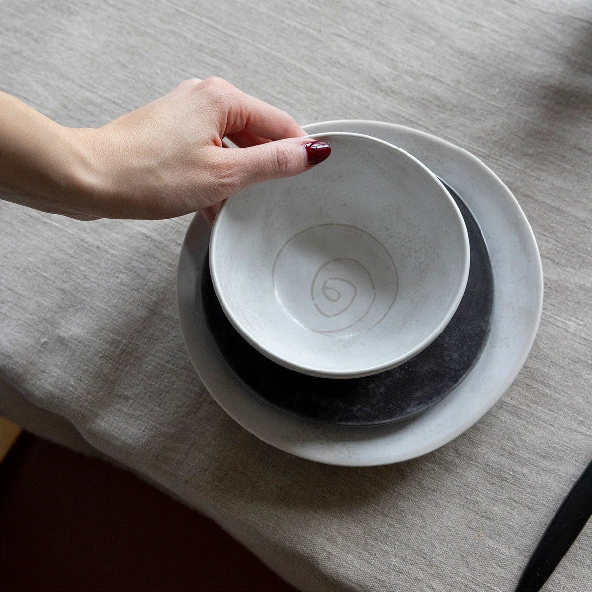 Pentik Kivi Beige Soup / Cereal Bowl