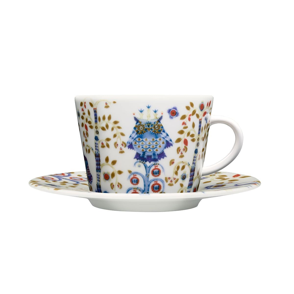 iittala Taika White / Blue Coffee Cup and Saucer