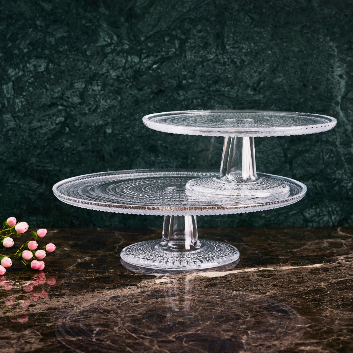 iittala Kastehelmi Clear Large Cake Stand