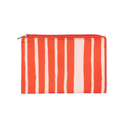 Marimekko Raide Orange / Light Pink Kaika Zip Pouch