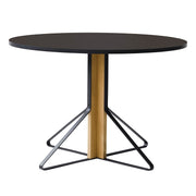 Artek Kaari REB 004 Black Linoleum / Natural Oak Round Table