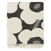 Marimekko Unikko Off White / Charcoal Throw Blanket
