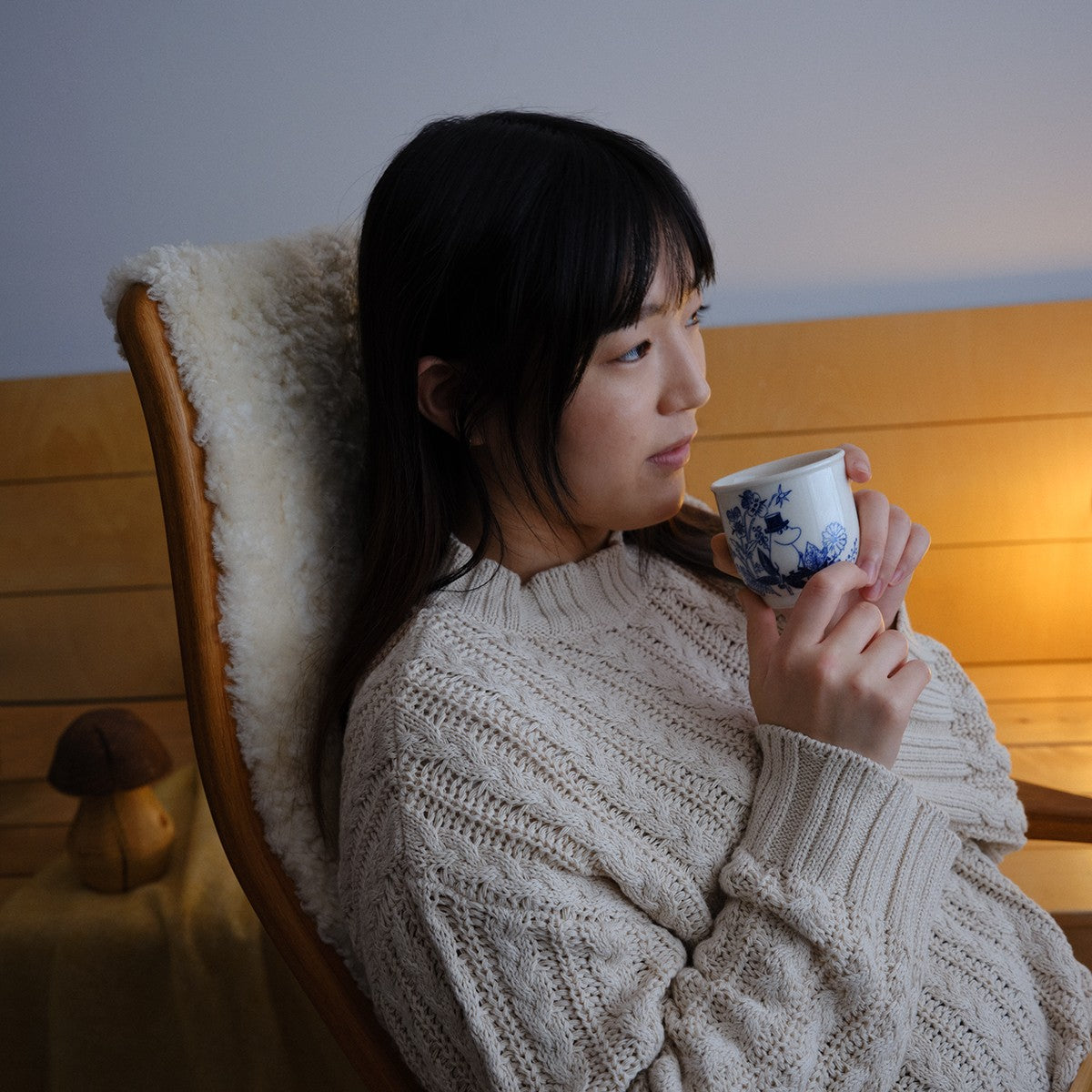 Arabia Moomin Haru White / Blue Small Tea Mug
