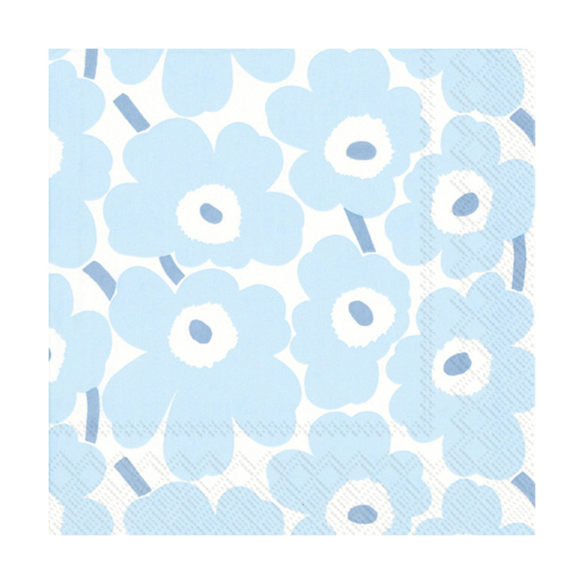 Marimekko Mini Unikko Light Blue / White Lunch Napkins