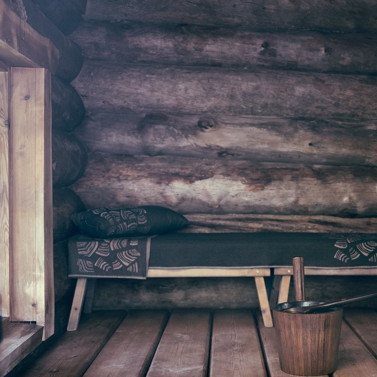 Rento Pino Black / White Sauna Pillow