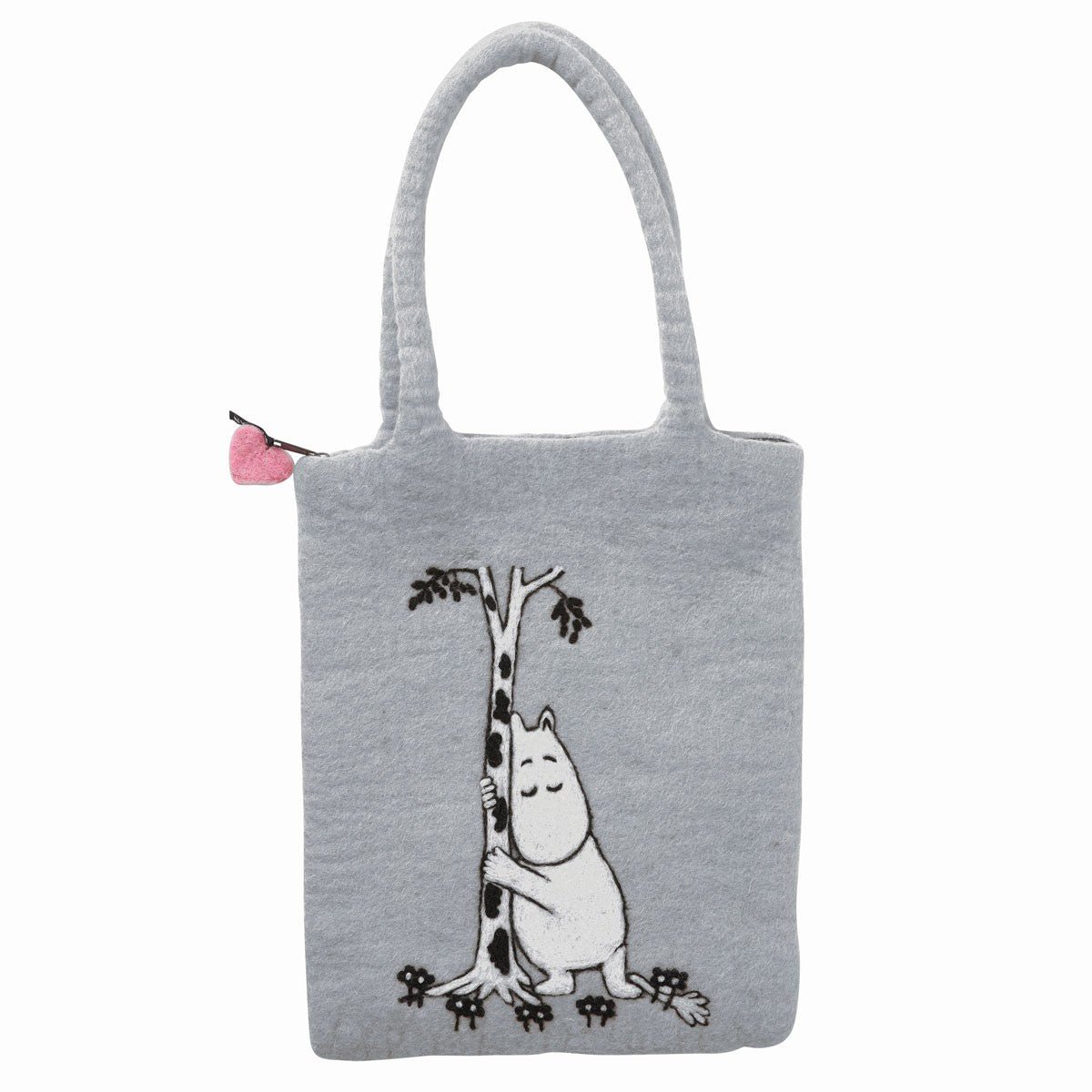 【美品】MUUMIT sarjakuvaklassikot I（フィンランド語） Klippan Moomin Tree Hug Grey Felt Wool Bag - Klippan – FinnStyle