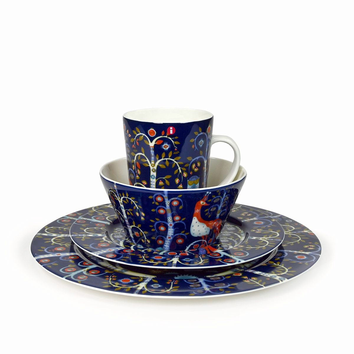 iittala Taika Blue 4-Piece Dinnerware Set