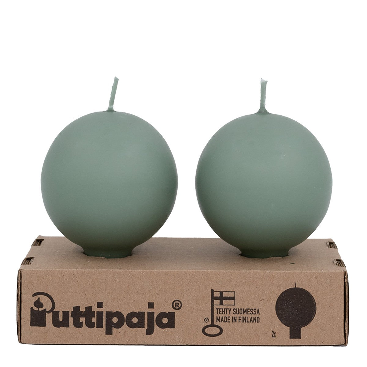 Festivo Jade Ball Candles - Set of 2