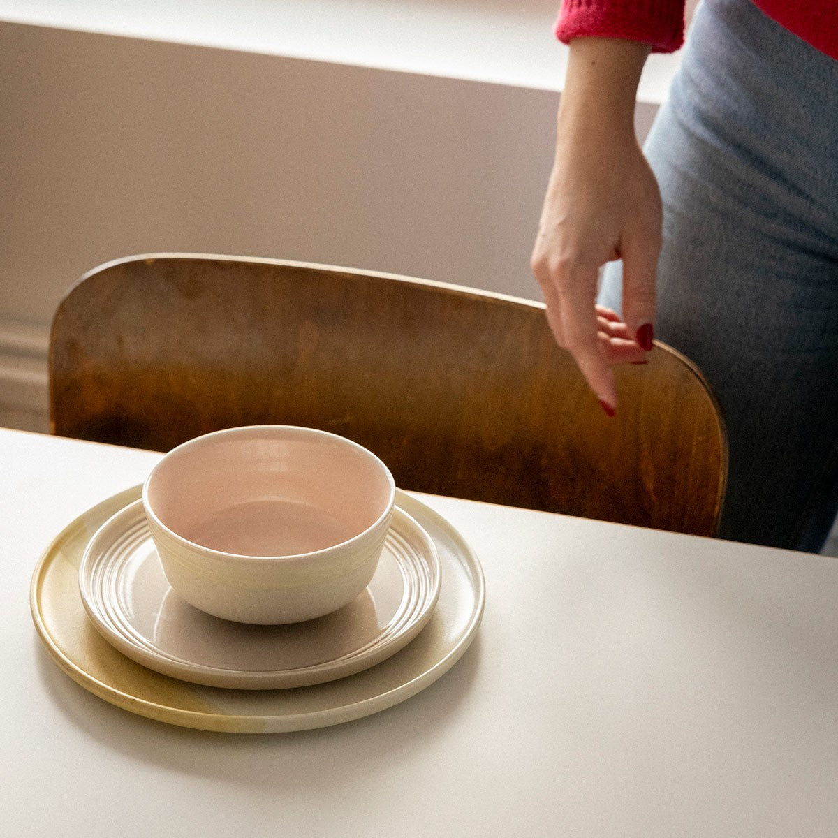 Pentik Tuntu Ivory White Soup / Cereal Bowl